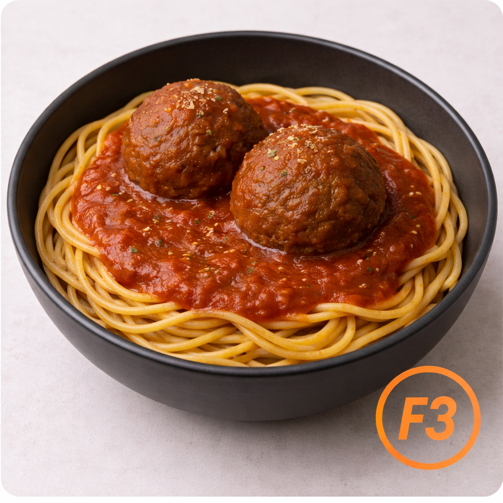 Bison Meatballs & Spaghetti from Fast Fit Foods